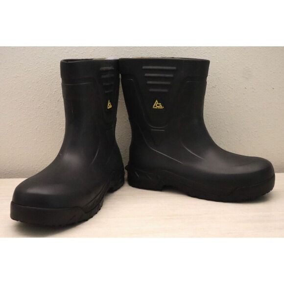 Shoes for Crews x Ace Men's 9D Women's 11D Black Bullfrog Pro II Soft Toe Boots - Picture 13 of 16